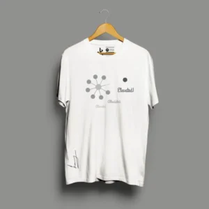 Men Half Sleeve Molecular Design Tshirt